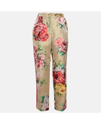 Women's Floral Jacquard Tailored Pants