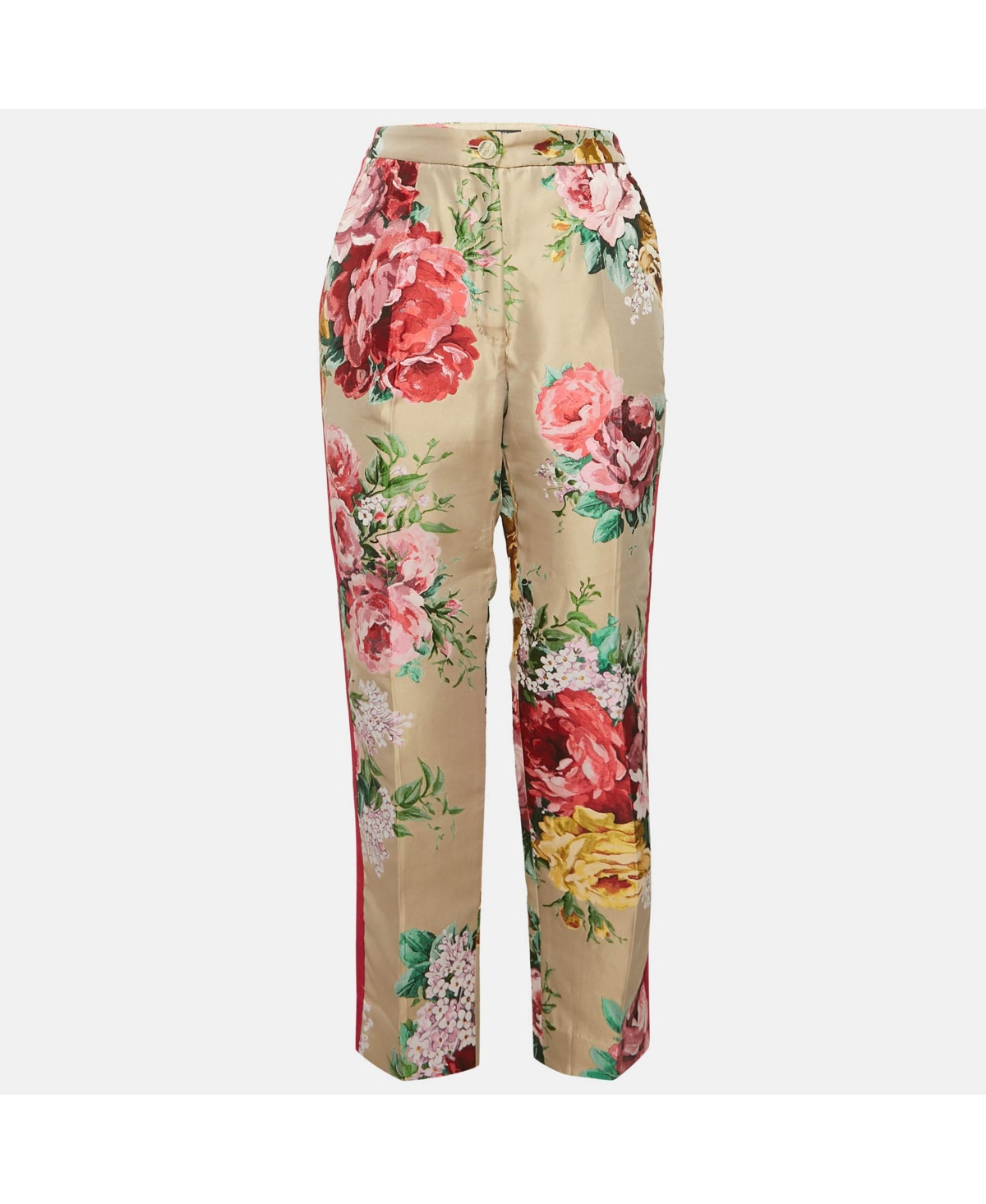 Pre-Owned Dolce & Gabbana Women's Floral Jacquard Tailored Pants