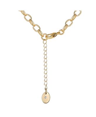 Heart Locket with Key Pendant Necklace, Gold Tone