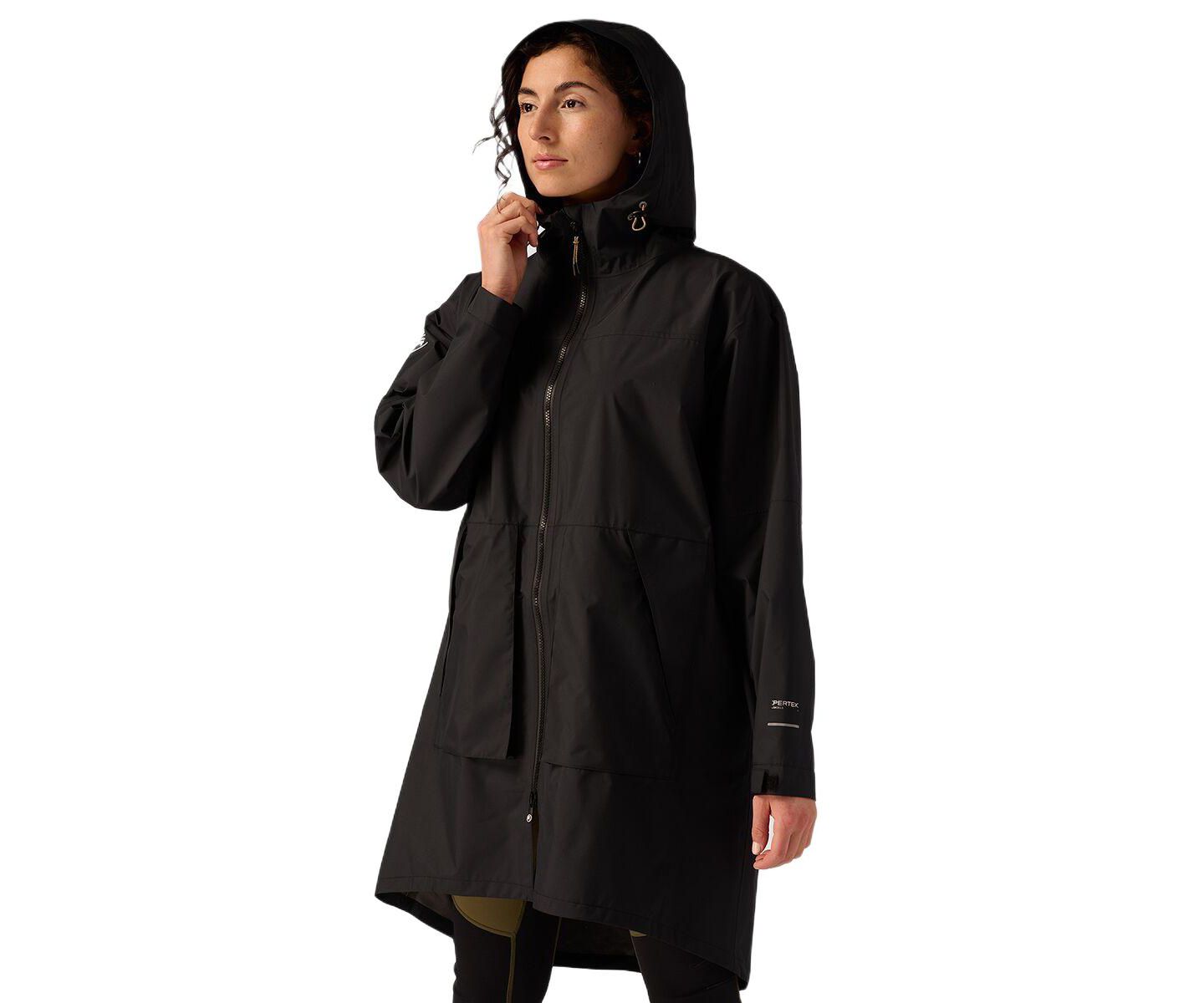Женская куртка Backcountry Runoff 2.5L Rain Parka Rain, цвет: Чёрный — фото 3