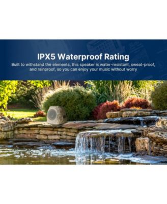 ERS-1002 Bluetooth Waterproof Outdoor Rock LED Speaker with Solar Charging