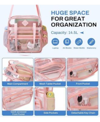 Clear See Through Tote Bag for Women