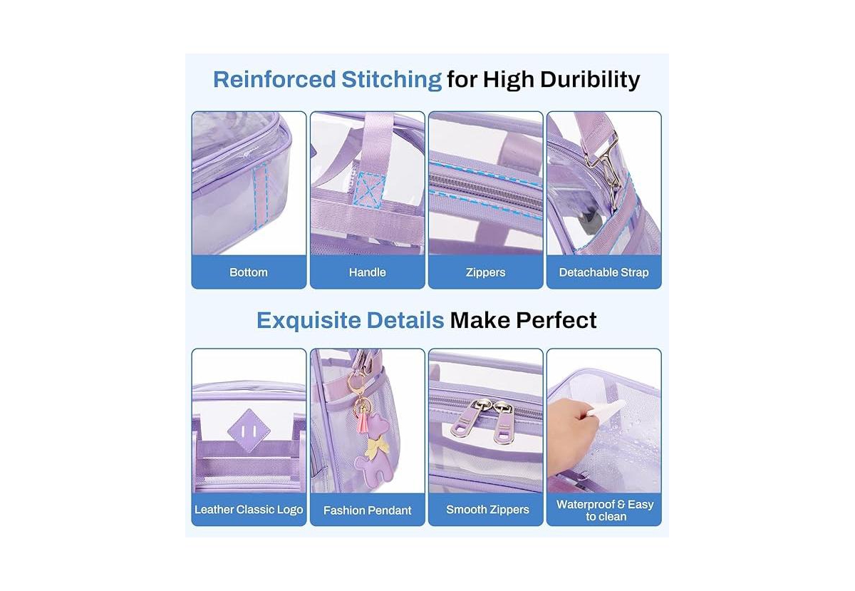 Clear See Through Tote Bag for Women