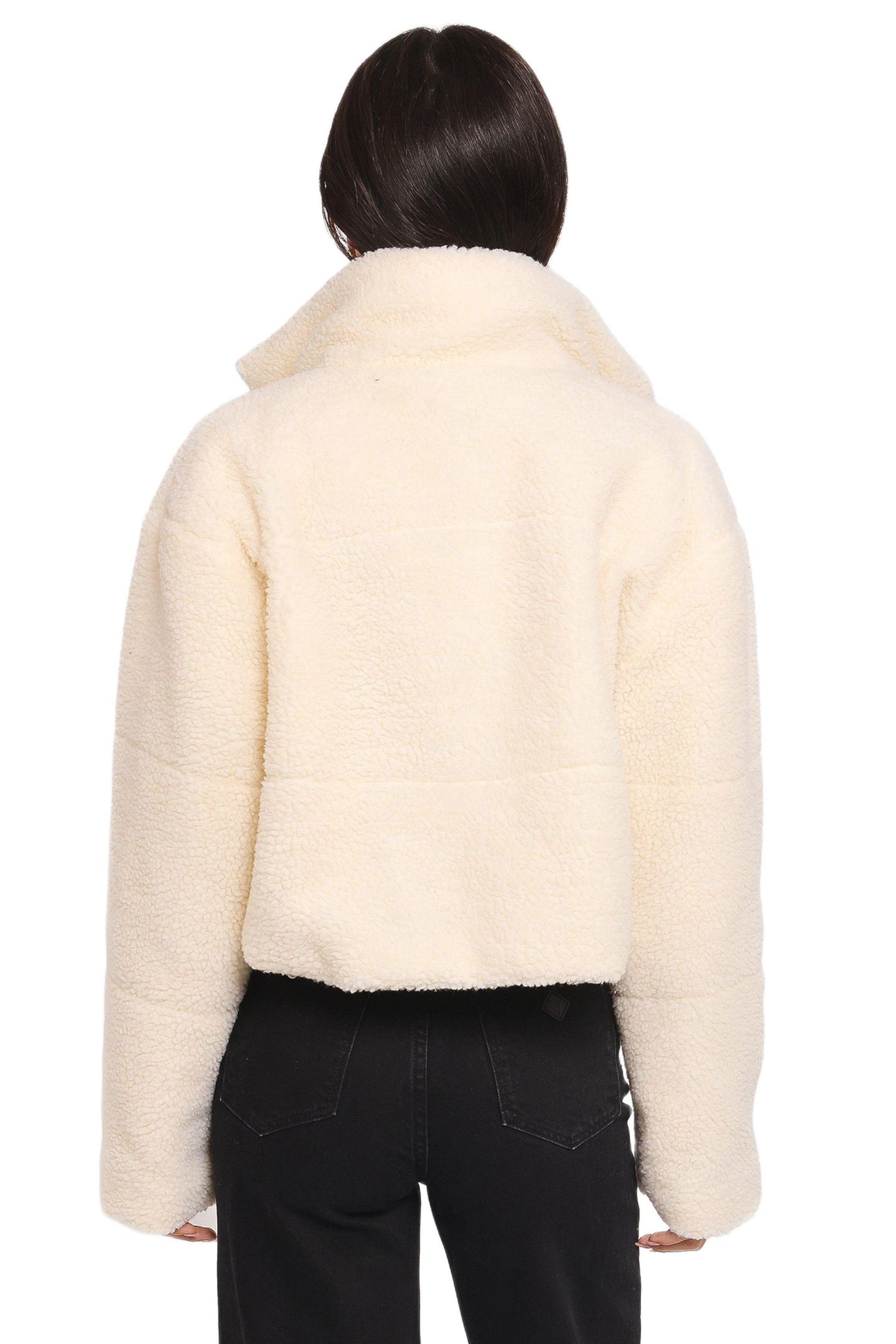Женская куртка Petal and Pup Katerina Fleece Puffer, цвет: Белый — фото 3