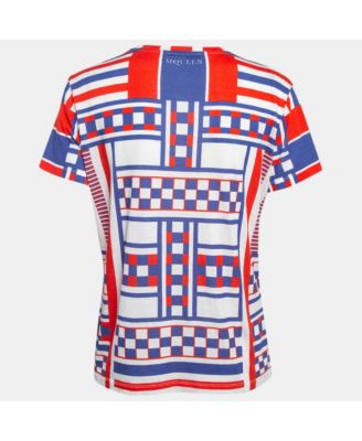 Women's Multicolor Skull Print Crew Neck T-Shirt