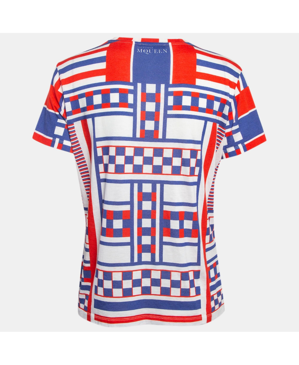 Pre-Owned Alexander Mcqueen Women's Multicolor Skull Print Crew Neck T-Shirt