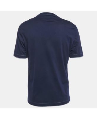 Men's Blue Jersey Crewneck T-Shirt
