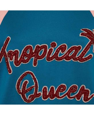 Women's Black Marilyn Monroe Print Cotton Oversized Sweatshirt