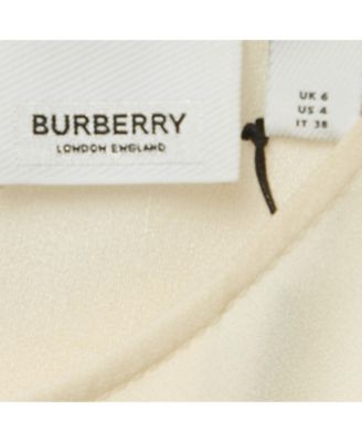 Women's Off-White Crepe Belted Midi Dress