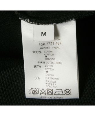 Women's Black Butterfly Print Cotton Sweatshirt