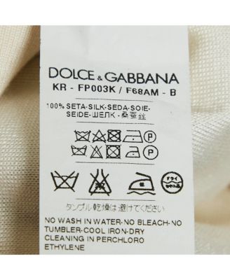 Women's Multicolor/off-White Printed Silk Long Sleeve Top