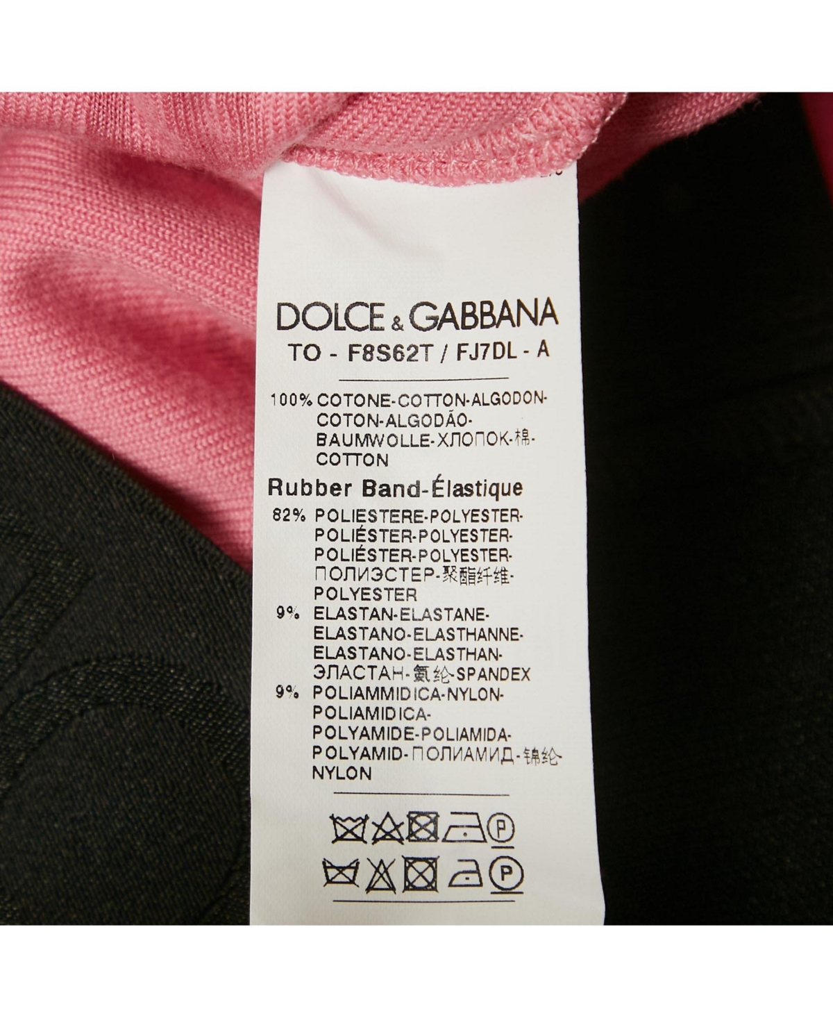 Pre-Owned Dolce & Gabbana Women's Monogram Velvet Crop Top
