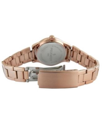 Women's Rose Gold Everyday Easy-Read 32mm Status Bracelet Watch