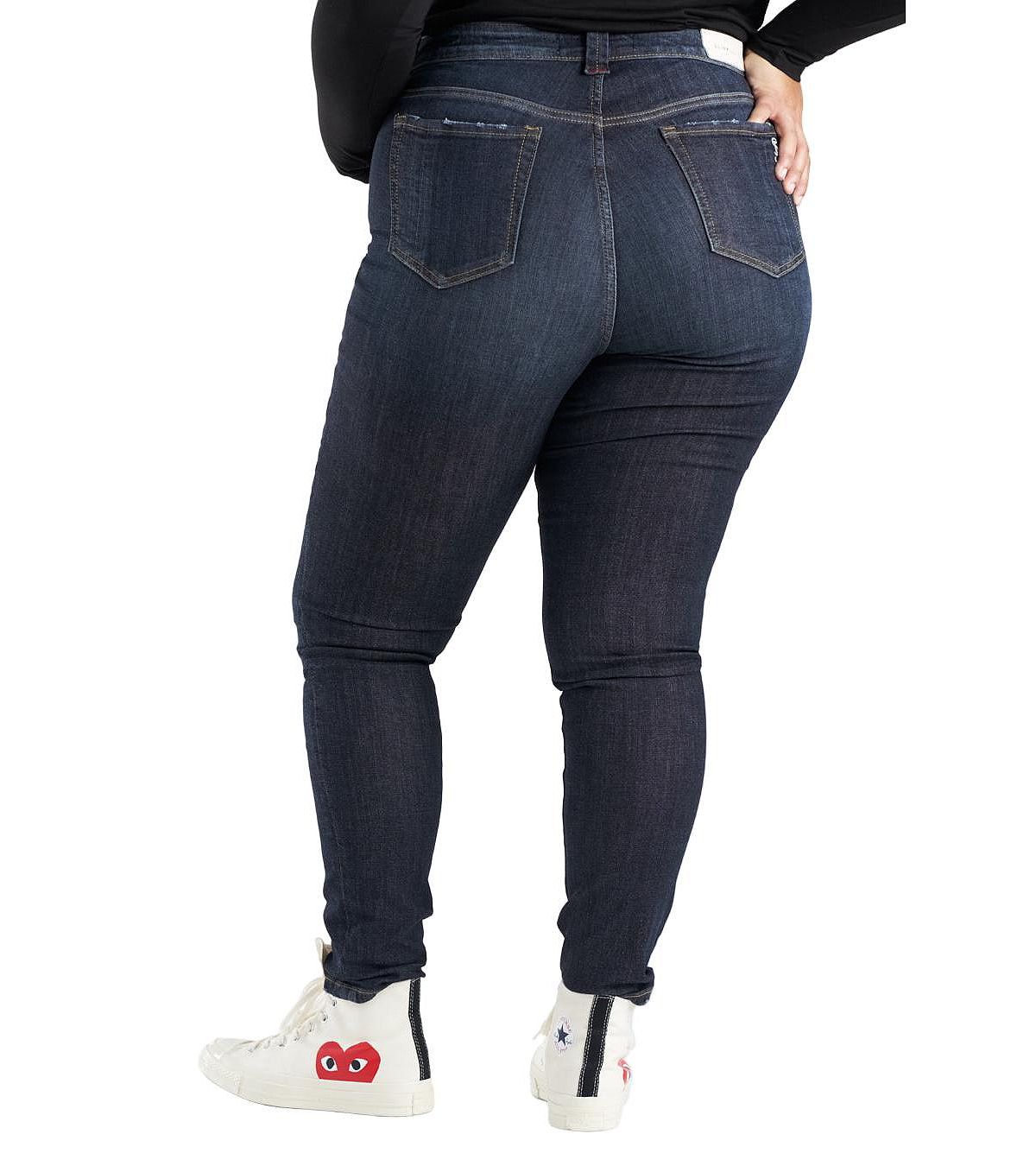 SLINK Jeans Women's Denim High Rise Skinny in 31" inseam - Sabella view 2 — MAYCSS fashion products