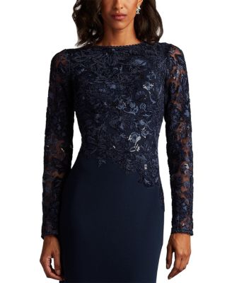 Women's Forena Embroidered Crepe Gown