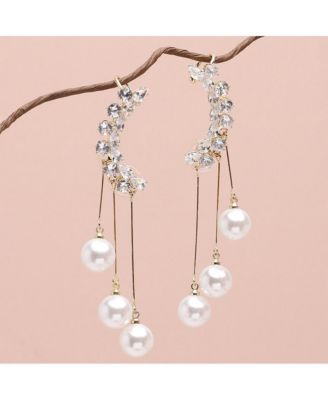 Women's Snowball Drop Earrings