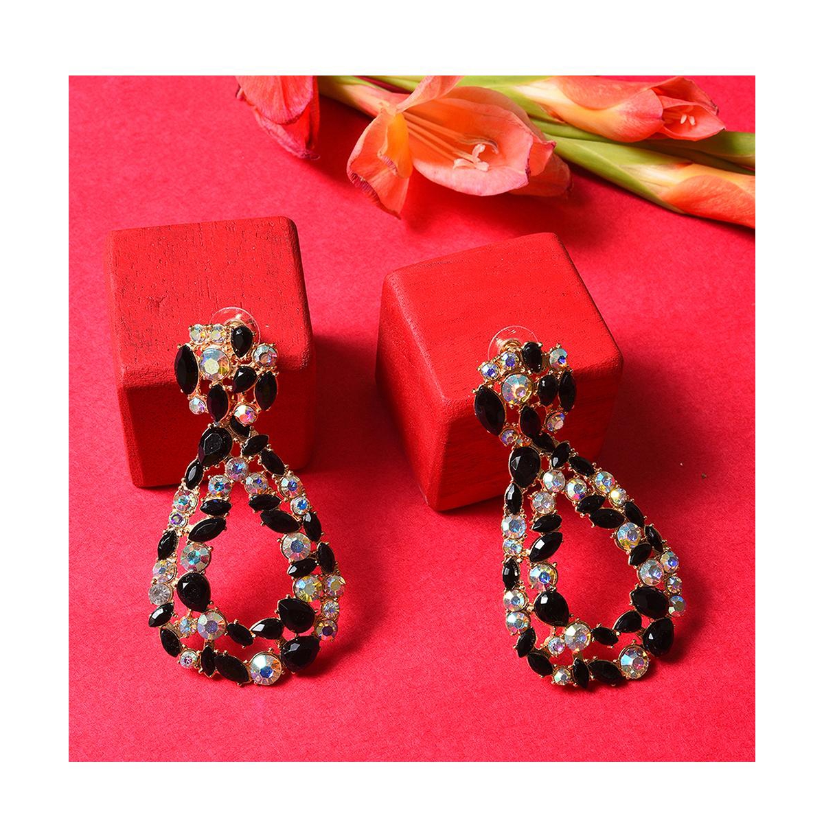 Sohi Women's Teardrop Drop Earrings