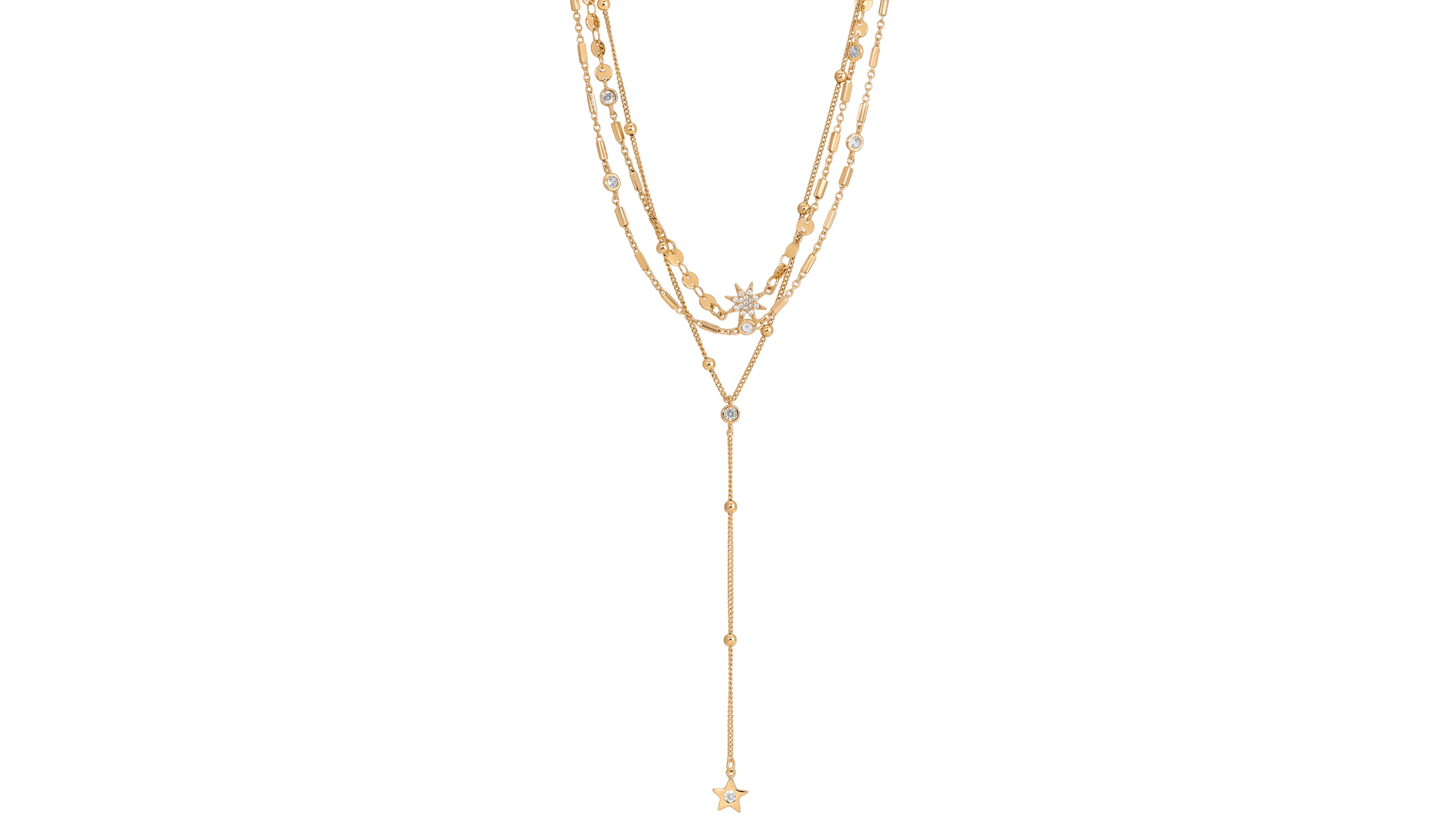 Ettika Forever Falling Multi-Chain Lariat Choker Necklace
