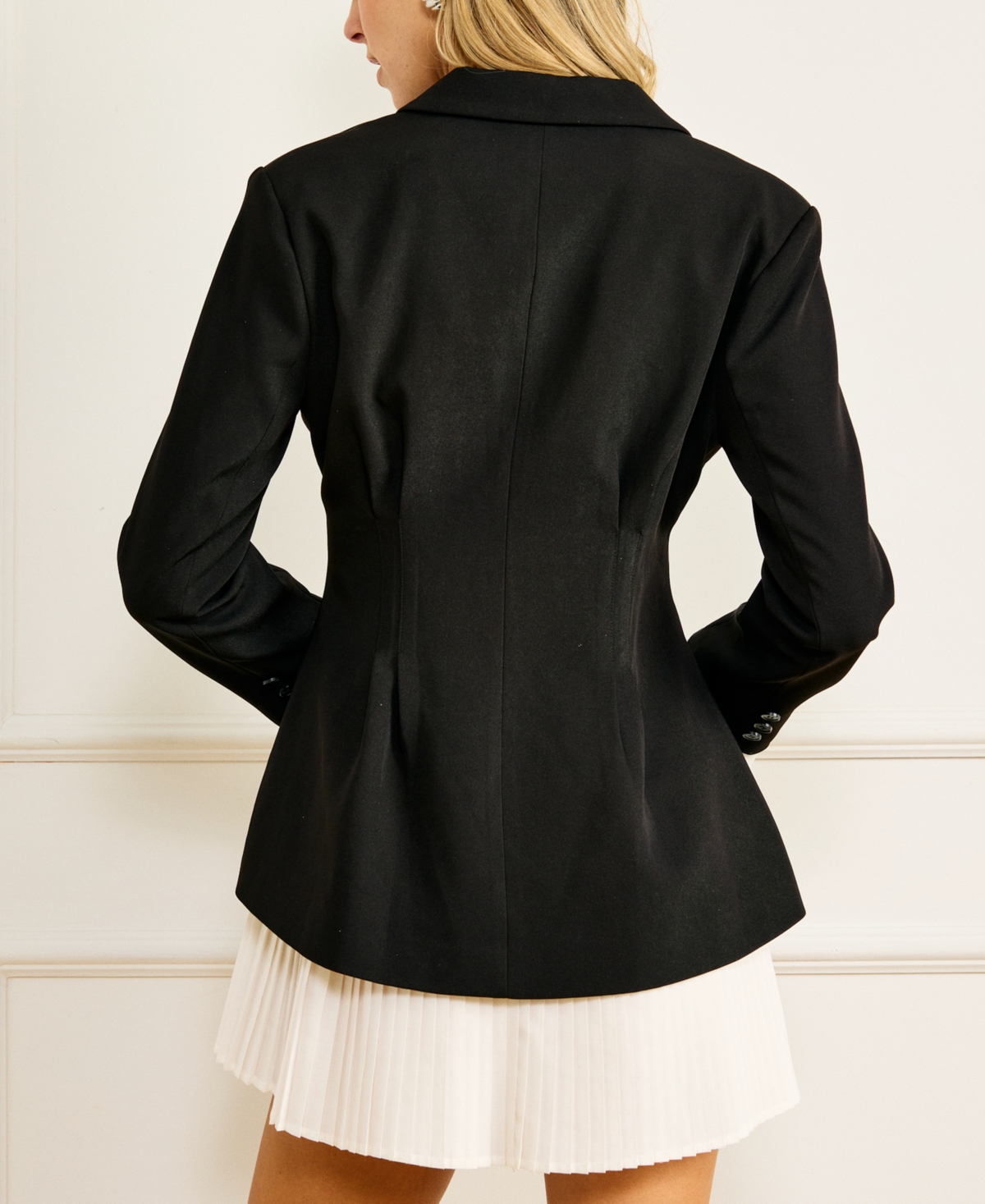 Line & Dot Women's Crewneck Kinny Blazer Dress