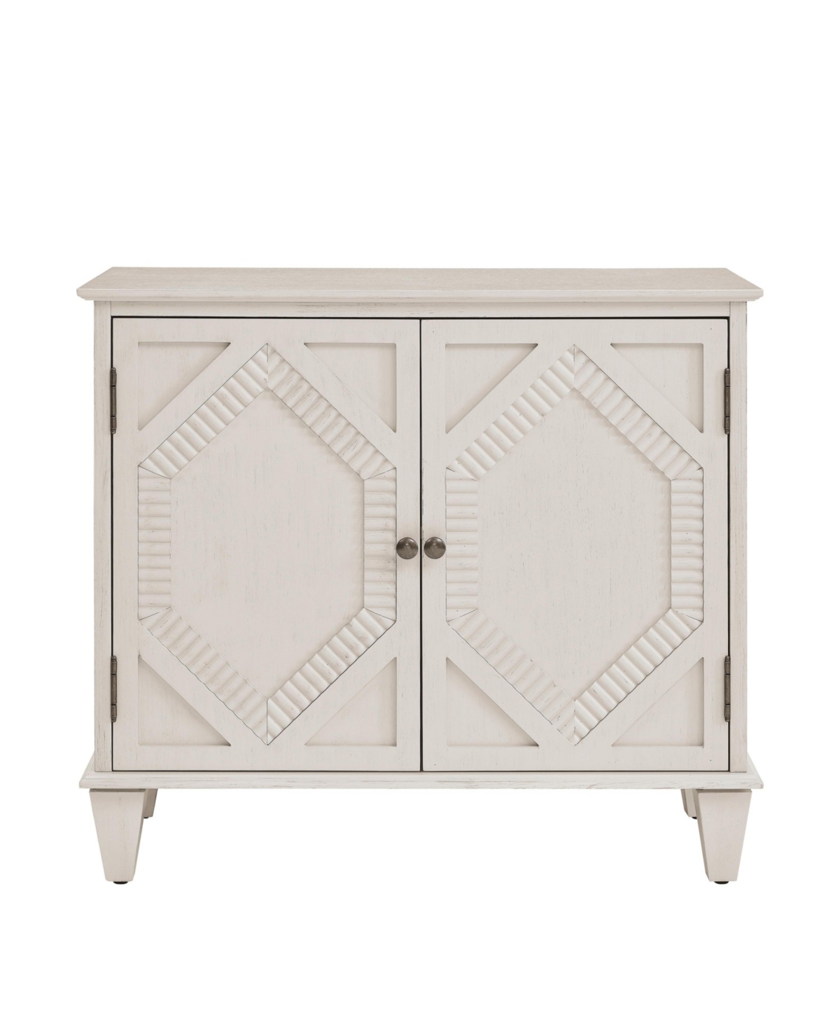 Casainc 33.6" Retro Wooden Storage Cabinet Symmetrical Geometric Display Cabinets