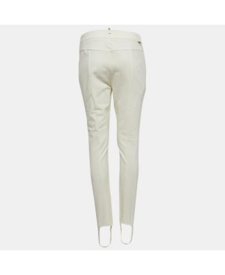 Women's Grenoble White Technical Jersey Stirrup Ski Pants