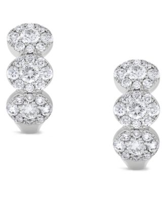 Diamond Hoop Earrings (3/4 ct. t.w.) in 14k Yellow Gold (also in 14k White Gold)