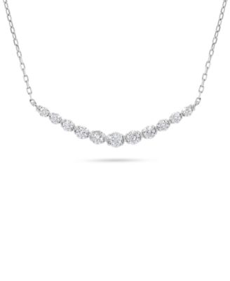 Diamond Necklace (3/4 ct. t.w.) in 14k White Gold