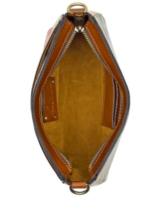 Sassi Small Leather Baguette Crossbody Shoulder Bag