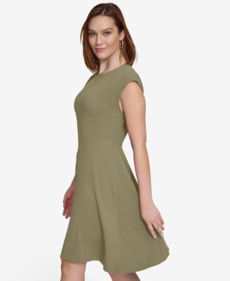 Women's Crew Neck Short-Sleeve Dress