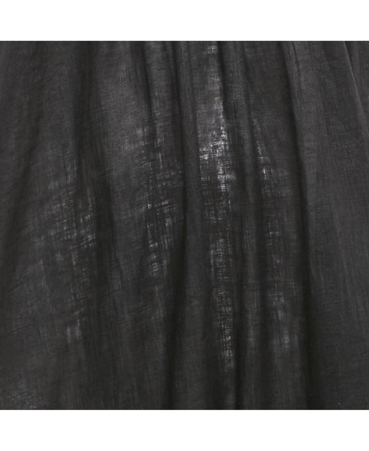 Pre-Owned Zimmermann Women's Black Linen Tie Neck Detail Empire Mid Dress