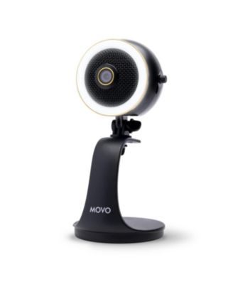 WebMic HD Pro All-in-One Webcam with Mic and Ring Light in Silver