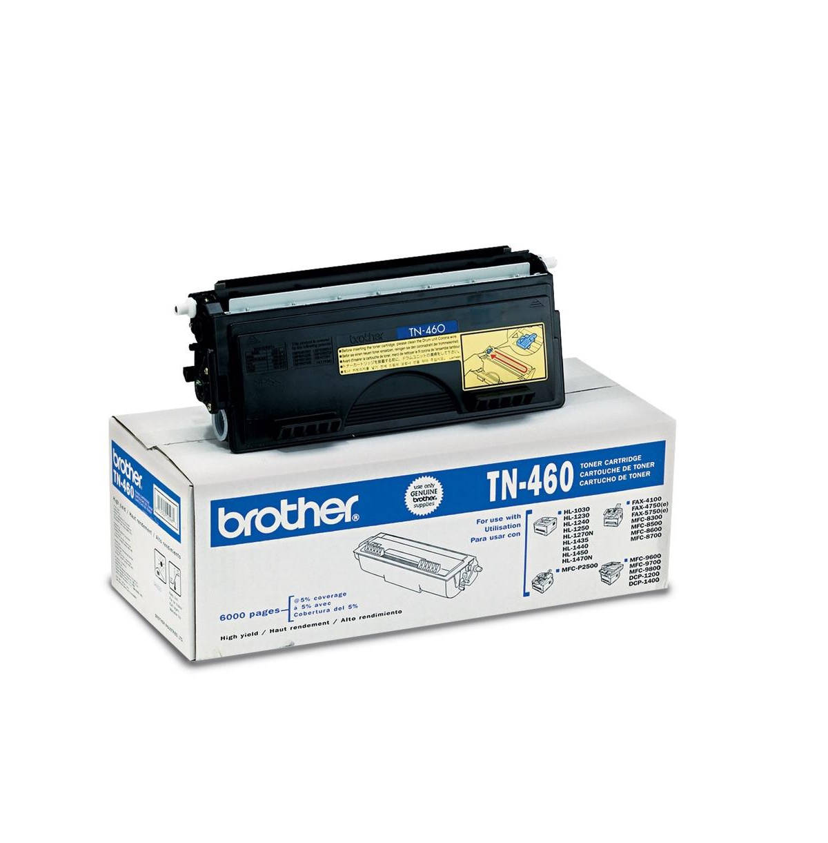 Brother TN460 6000-Page Yield Toner - Black