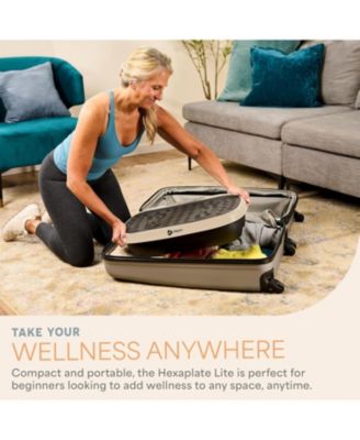 HexaPlate Lite Vibration Plate Exercise Machine – Full Body Vibrating Platform for Lymphatic Drainage, Recovery & Muscle Toning