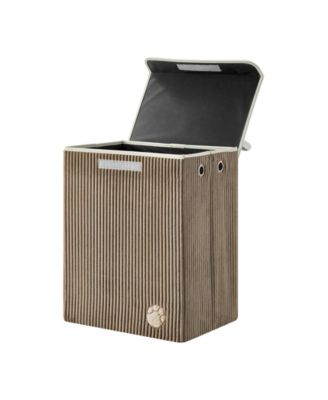 Collapsible Corduroy Kids Plush Laundry Hamper Toy Storage