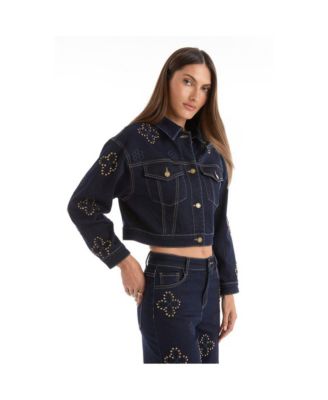 Women's Kaia Studded Jacket - Indigo