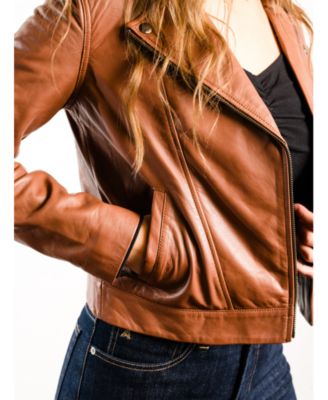 Plus Size Maha Leather Jacket