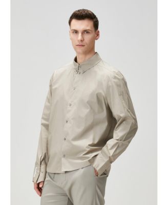 Men's Cotton Patch-Detail Woven Shirt