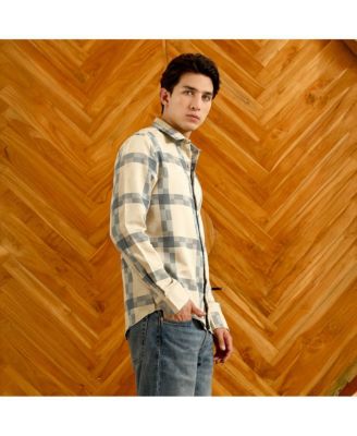Men's Checkered Cotton Blend Full Sleeve Shirt
