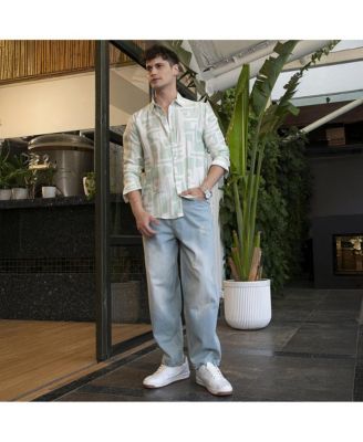 Men's Abstract-Deco Regular Shirt