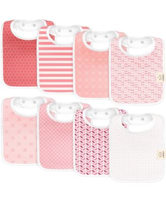 8-Pack Coast Baby Bibs for Boy, Girl, Drool Bibs, Baby Bib for Girls, Boys