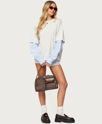 Women's Tailor Oversized Layered Top