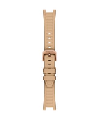 Unisex Rose Gold Silicone Bracelet Watch, 38mm