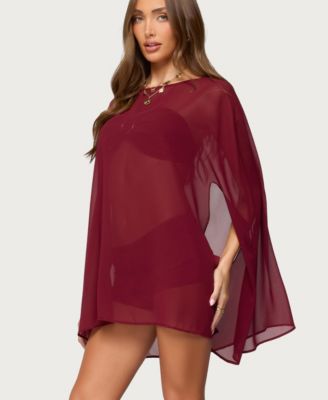 Women's Mckenzie Sheer Chiffon Poncho