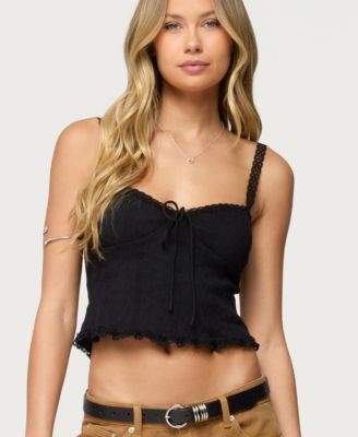 Women's Lacey Knit Tank Top