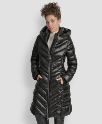 Women's Full-Zip Front Quilted Puffer Coat
