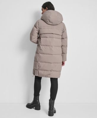 Women's Stand Collar Zipper Puffer Coat