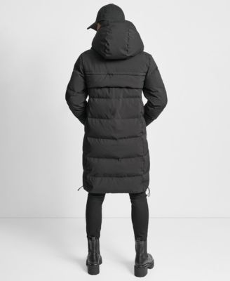 Women's Stand Collar Zipper Puffer Coat