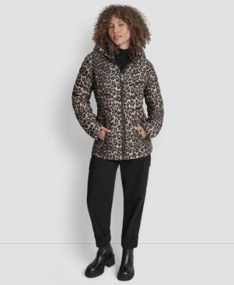 Women's Chevron-Quilted Full-Zip Puffer Jacket