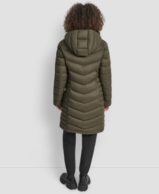 Women's Zip-Front Long Coat