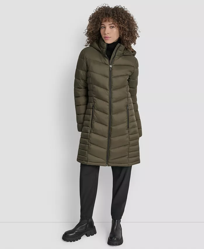 Women's Zip-Front Long Coat - thumbnail 8